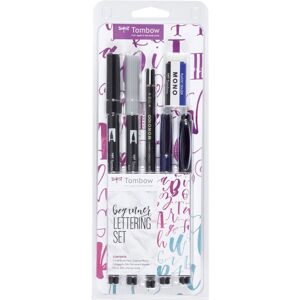 Calligraphy set Tombow Beginner Lettering 6 Pieces Multicolour