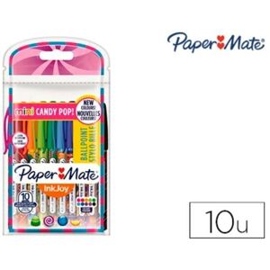 Liquid ink pen Paper Mate 2022692 Purple Multicolour (10 Units)