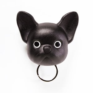 Qualy Frenchy Dog Key Holder, Sort