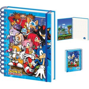 Sonic The Hedgehog Green Hill Zone Gang A5 Wirebound Notebook