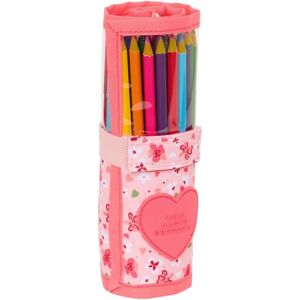 Pencil Case Vicky Martín Berrocal In bloom Pink 7 x 20 x 7 cm Roll-up 27 Pieces