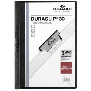 Document Folder Durable DURACLIP 30 A4 Black A4 25 Pieces