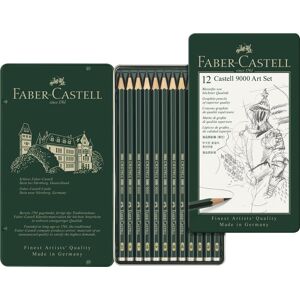 Castell 9000 Blyertspenna Set/8B-2H Faber-Castell