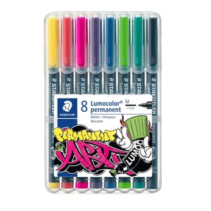 Permanenta Markers Lumocolor 1 mm 8-p Staedtler