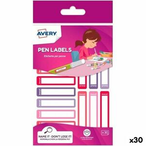 Avery Adhesive labels Avery Pink Violet Polyethylene 50 x 10 mm (30 Units)