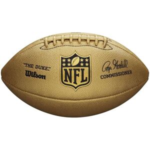 Wilson NFL Duke Metallic Edition Ball WTF1826XB, Amerikanske fodboldbolde, Unisex, guld, Størrelse: 9