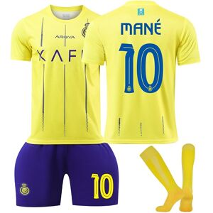 BayOne Fodbold Jersey Match Stand Kid voksen - Mané 10 Al Nassr Gul