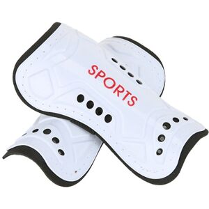 Shoppo Marte 2 Pairs Football Shin Pads Professional Game Training Sports Knee Pads, Color: HTB02 White S