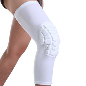 Shoppo Marte Hot Pressed Honeycomb Knee Pads Basketball Climbing Sports Knee Pads Protective Gear, Specification: L (White)