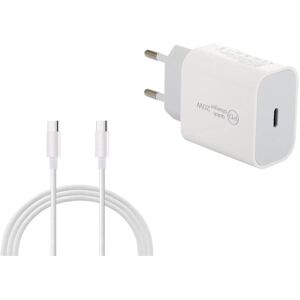 Global Oplader 20W med USB-kabel eller PD-kabel (Lightning)