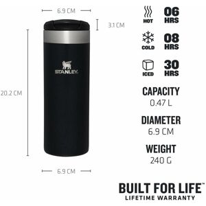 Termokande Stanley AEROLIGHT Sort 470 ml