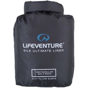 Lifeventure Silke Rektangulær Liner Ultimate Sort 220 x 85 cm