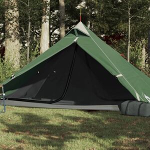 vidaXL 1-personers campingtelt vandtæt mørklægningsstof grøn