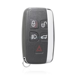 MediaTronixs 5 Button Smart Key Fob Case For Land Rover Discovery 4 2013 2014 2015 2016 2017