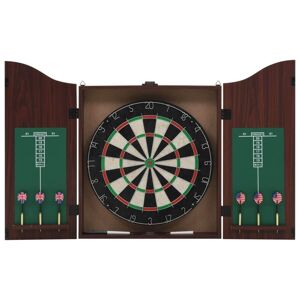 vidaXL Professionel sisal dartskive med kabinet og 6 dartpile