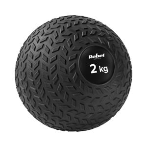 Lille medicinbold til genoptræningsøvelser Slam Ball 23cm 2kg, REBEL ACTIVE