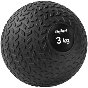 Lille medicinbold til genoptræningsøvelser Slam Ball 23cm 3kg, REBEL ACTIVE