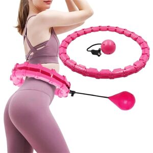 Pro Sport Smart Hula Hoop - Fitness Hulahopring (justerbar m/vægt) - Pink