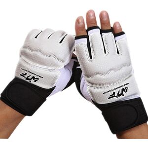 My Store Half Fingers Adults Sandbag Training Boxing Gloves PU Leather Fitness Sparring Taekwondo Gloves, SIZE:M