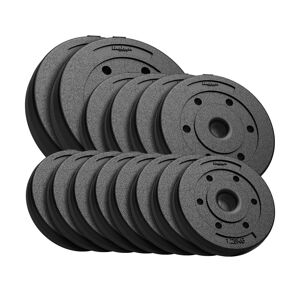 Sæt bitumenbelastninger 30 kg (8x1,25 kg + 4x2,5 kg + 2x5 kg), hul 31 mm, REBEL ACTIVE