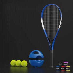 My Store Tennis Bat Novice Serve Rebound Tennis Bat Set Single (Racketx1 + Basex1 + Tennisx3 + Hand Rubberx3)