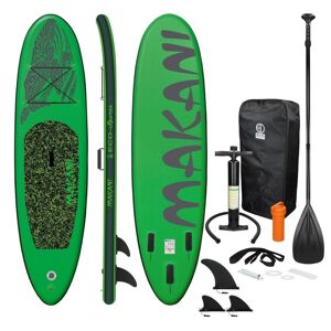 ECD-Germany Surfbræt Stand Up Paddle SUP bord Makani padle bord oppustelig grøn 320cm