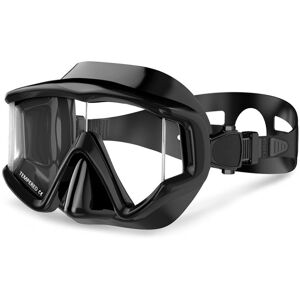 Shoppo Marte DM600 Silica Gel Diving Mask Swimming Goggles Diving Equipment for Adults (Black)