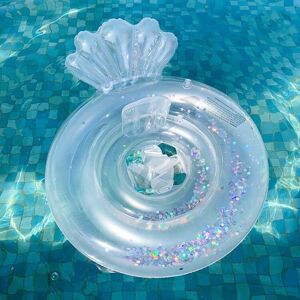 Shoppo Marte Children Adult Cartoon Inflatable Swimming Ring, Pattern: Sequin Silver Fish Tail Lap