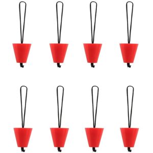 Shoppo Marte A6704 8 in 1 Red Kayak Silicone Drain Hole Plug