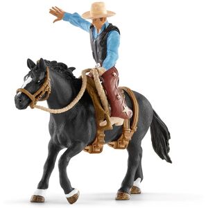 Schleich Saddle Bronc Riding With Cowboy