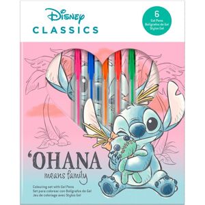 Kids Licensing Disney Stitch notebook + 6 gel pens set