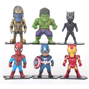 6 Pack Marvel Avengers Heroes Figurer 7-8 CM