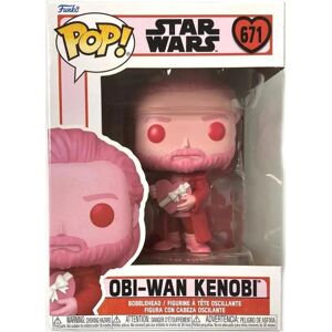 FunkoPop! Disney Star Wars: Valentines S4 - Obi-Wan Kenobi #671 Bobble-Head vinylfigur