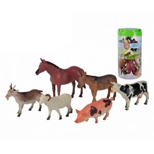 6-Pack Simba Toys Nature World Farm Animals figurer 12-18cm