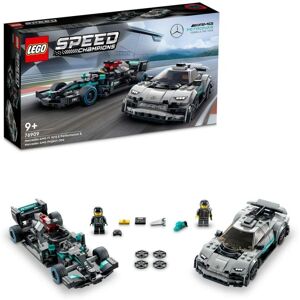 Playset Lego Speed Champions: Mercedes-AMG F1 W12 E Performance & Mercedes-AMG Project One 76909