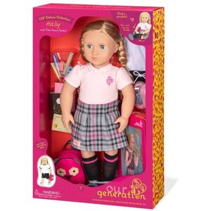 Our Generation Deluxe Poseable School Doll & Book Hally