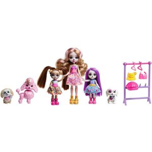 Enchantimals Hundefamilie Super Dukke Pack Rosa