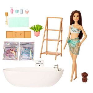 Barbie Brunette Velfærd Med Badekar Dukke Transparent