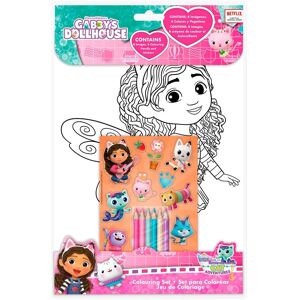 Kids Licensing Gabbys Dollhouse coloring set + stickers