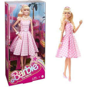 Barbie Som Samlerobjekt Signaturdukke Fra Filmen I Vintage Plaid Kjole Margot Robbie Rosa