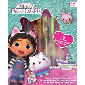 Kids Licensing Gabbys Dollhouse notebook + 6 gel pens set