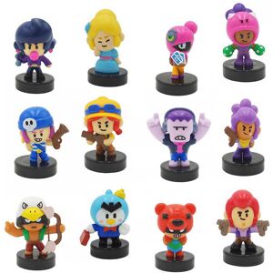 Brawl Stars Figurer Deluxe Box-vindue Pack 12 Flerfarvet