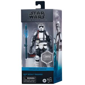 Star Wars Den Sorte Serie Figur Jedi Survivor Riot Scout Trooper Gaming Greats Blå