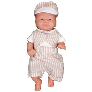 SupplySwap Silikone Reborn Baby Doll, Realistiske Øjne, Inkluderer Tøj, 36CM (14 tommer)