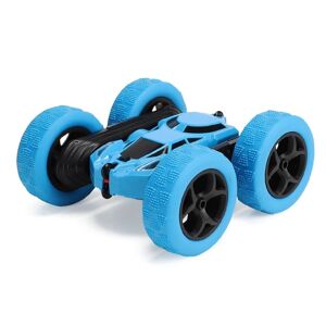 shopnbutik 1:24 Dobbeltsidet stuntbil, der snurrer, styrter og vrider stuntbil RC Climbing Kids fjernstyret bil (himmelblå)