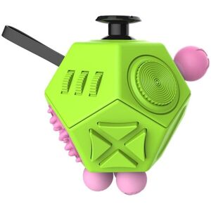 shopnbutik 12 sider Fidget Cube Generation 2 Dekompression Toy Desk Magic Dice Funny lindrer angst og stress legetøj Kreativ gave med gear og