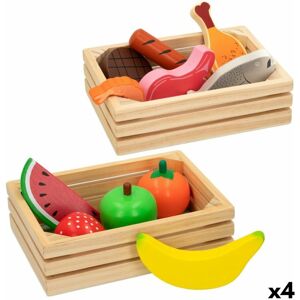 Toy Food Set Woomax 12 Pieces (4 Units)