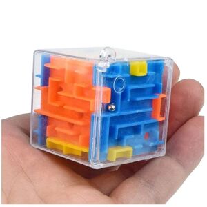 NSF 3D Maze Magic Cube Sekssidet Transparent Puzzle Speed Cube Rolling Ball Magic Cubes Maze Legetøj Til Børn Stress Legetøj