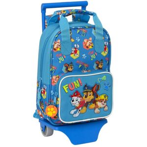 School Rucksack with Wheels The Paw Patrol Friendship Blue (20 x 28 x 8 cm)