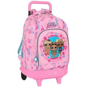 School Rucksack with Wheels LOL Surprise! Glow girl Pink (33 x 45 x 22 cm)